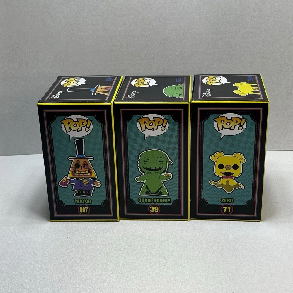 Funko Pop nightmare before christmas blacklight full set 809, 807, 71, 39, 16 15